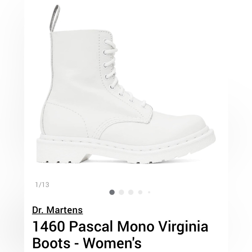 Dr Martens 1460 white boots